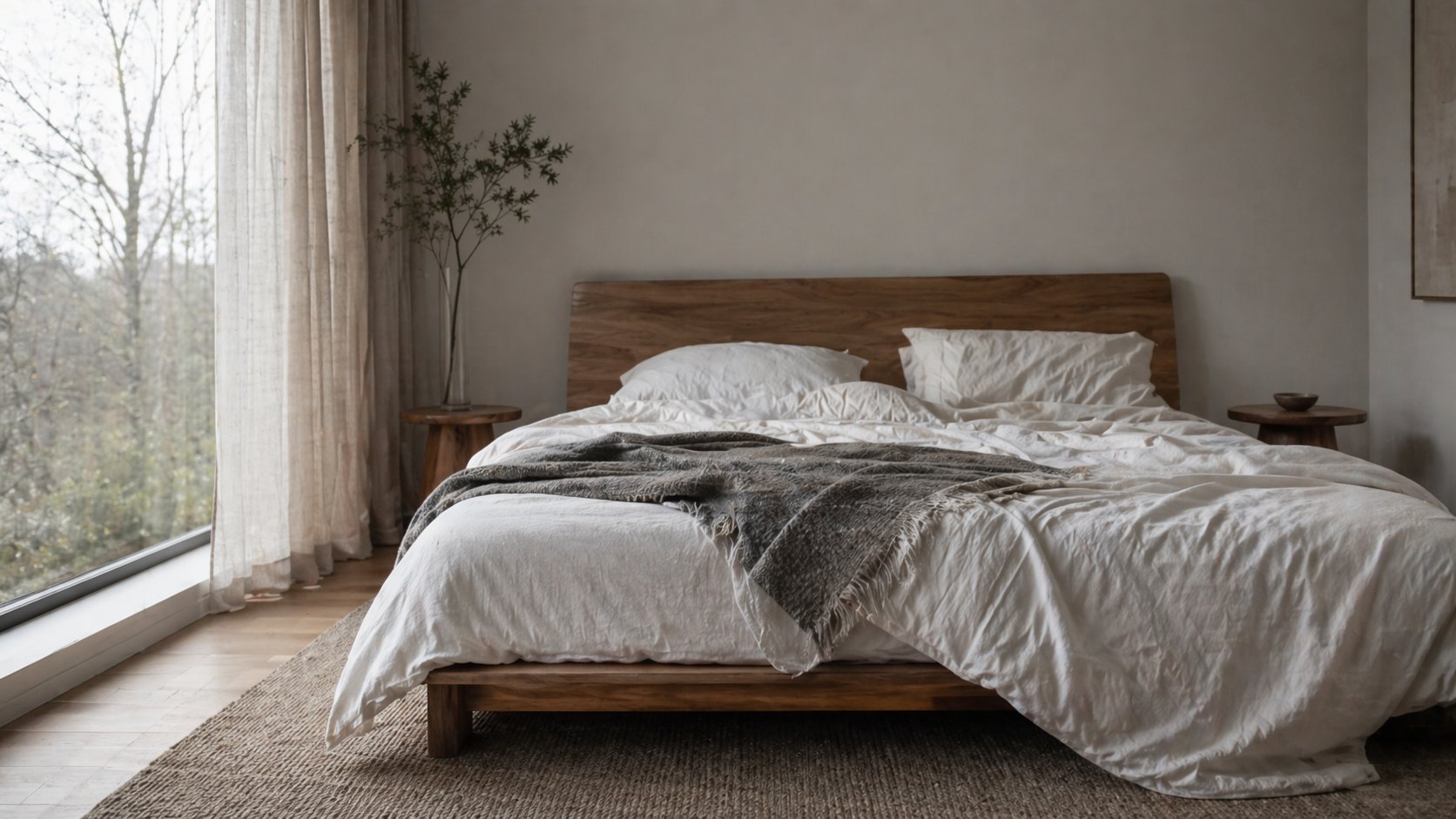 Frisches Bett am Morgen